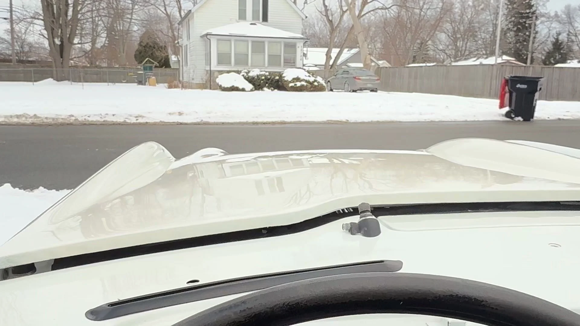 So far another satisfied customer.  And the first time seeing the TR4 outside due to the weather.  The wet sand and polish came out better than I thought it would considering the incoming condition. A few weeks ago delivered and he&rsquo;s not back t