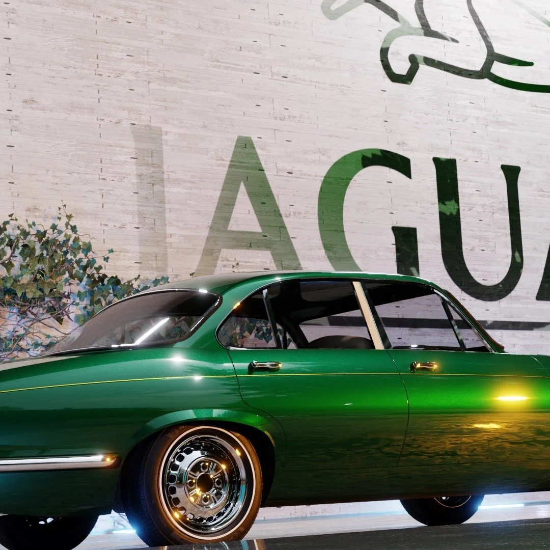 Starting to dial in the digital build of a 1978 Jaguar XJ6 Series II. Built in Alias and rendered in Blender. More surfacing and the Interior build to come. 
Visit the link below for more details:
https://plum-cuboid-3daj.squarespace.com