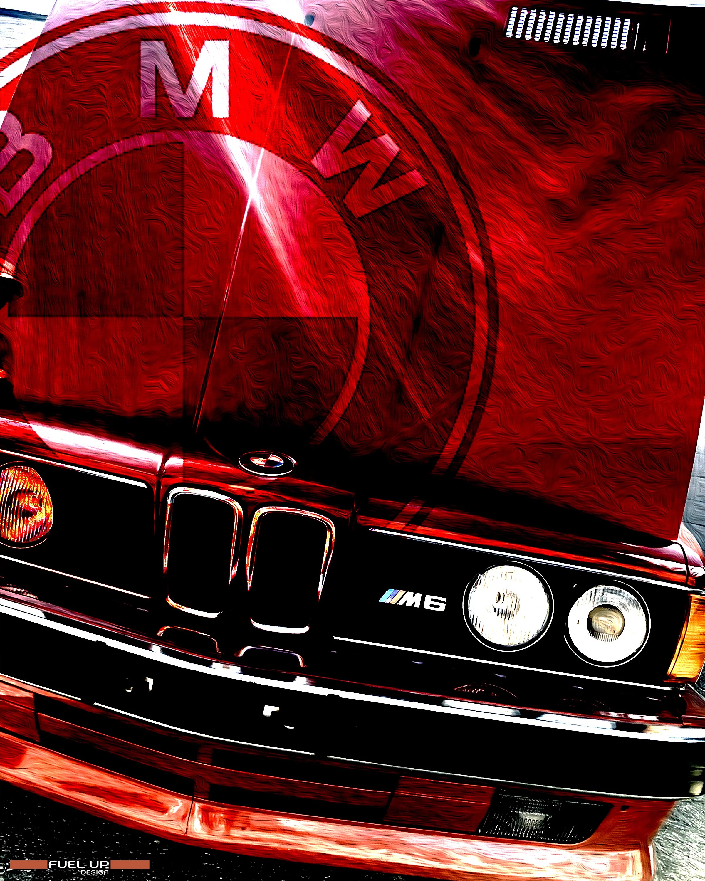 BMW M6 (E24) Metal Print - 16x20 - Fuel Up Design Original Photography