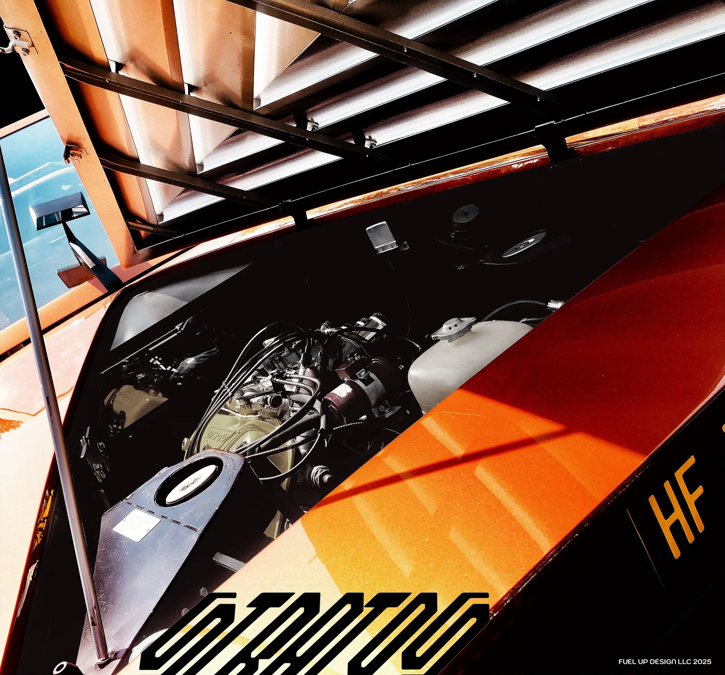 Lancia Stratos Zero Metal Print — Fuel Up Design Original Photography