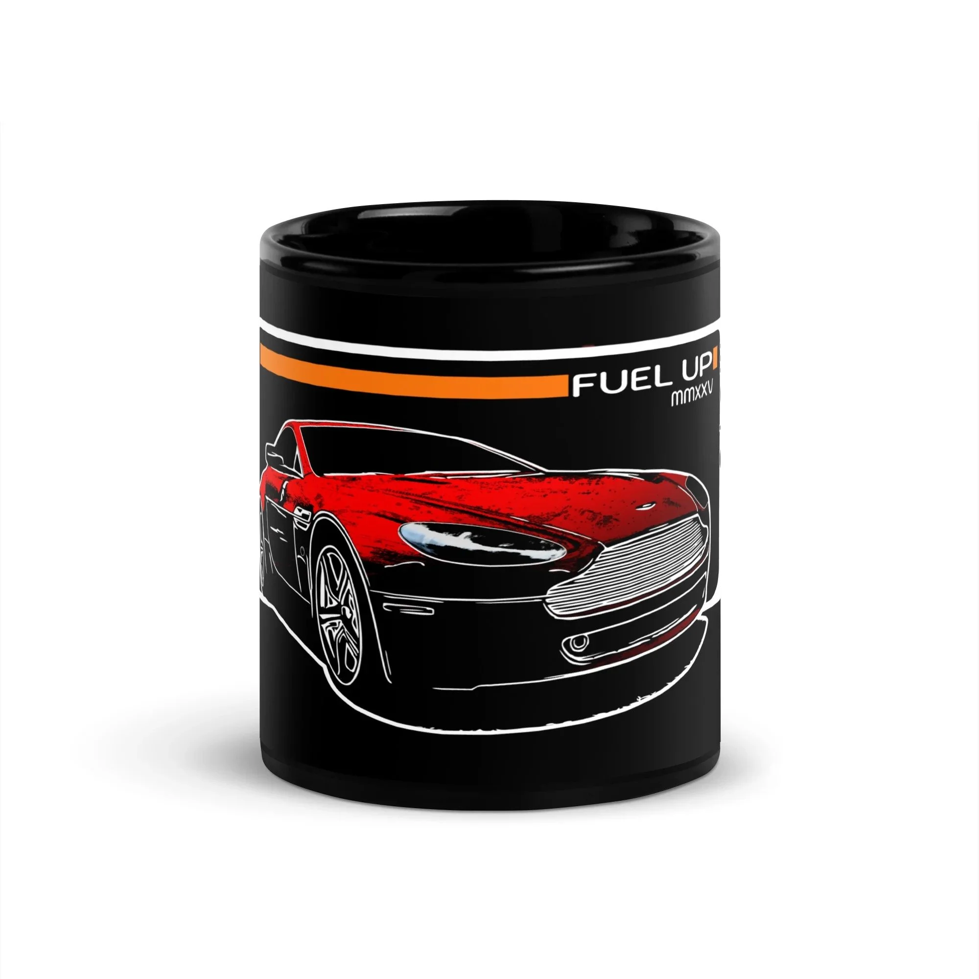 Fuel Up Chronicles Coffee Mug — Aston Martin V8 Vantage Edition