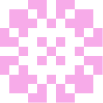 Pink pixelated blossom.