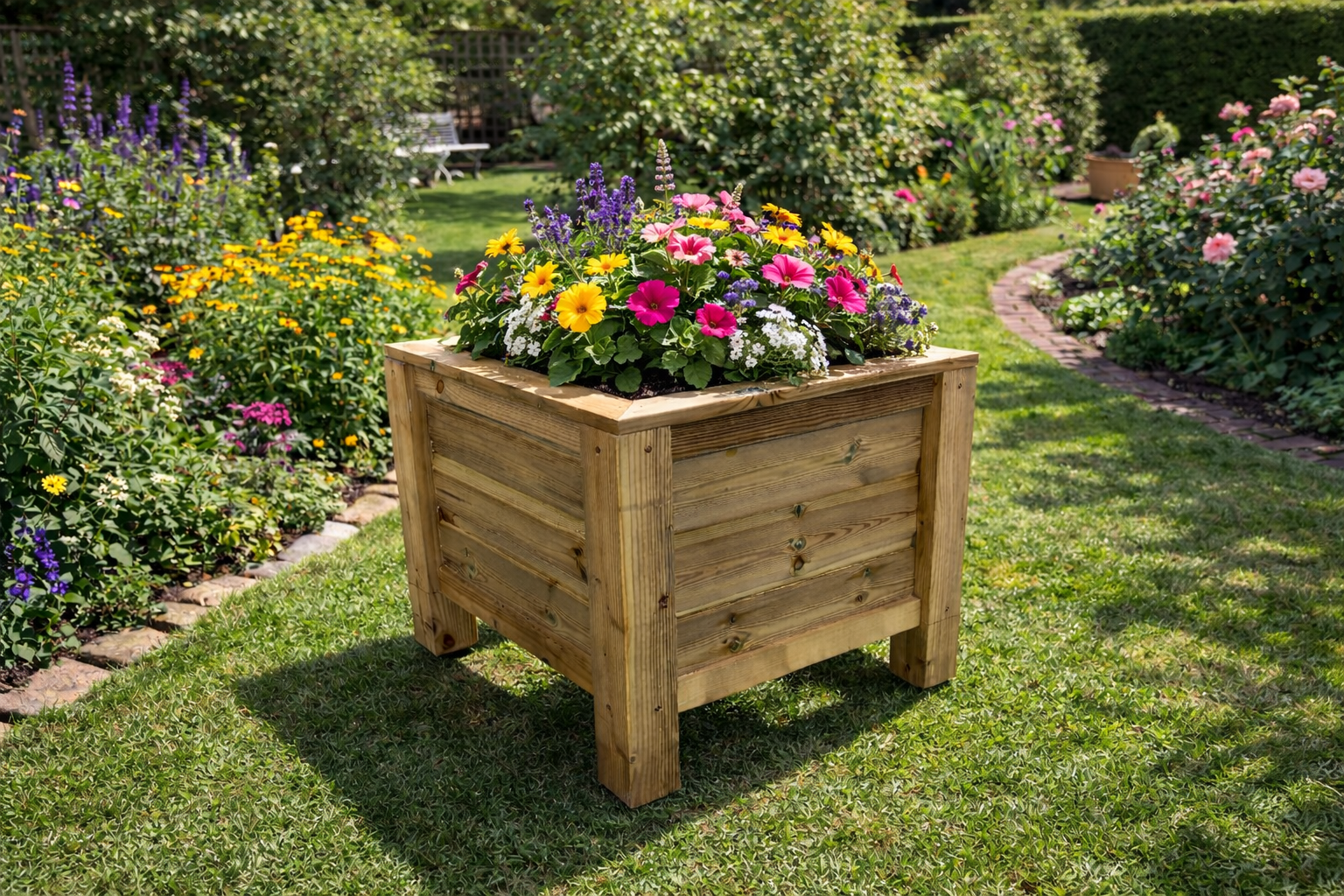 Cladded Standing Planter