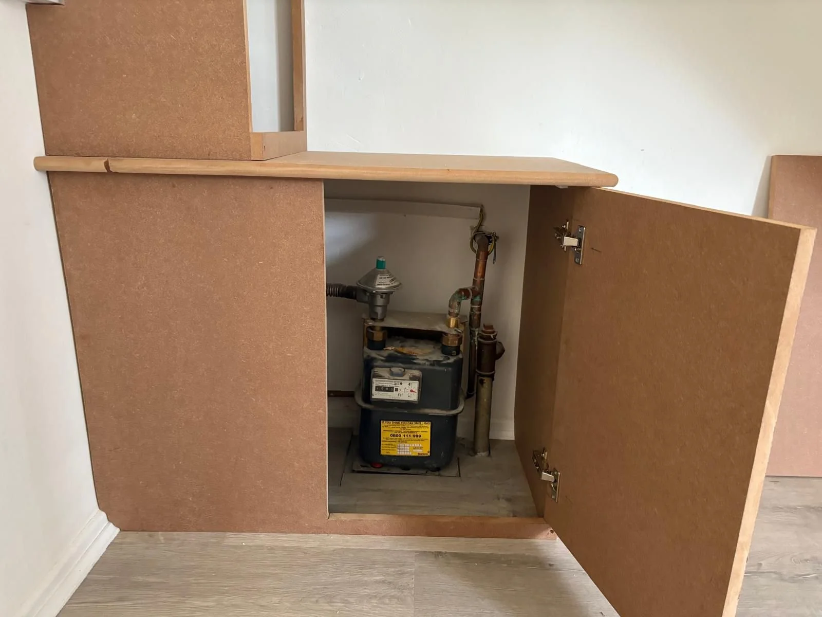 Boxing in around a gas meter