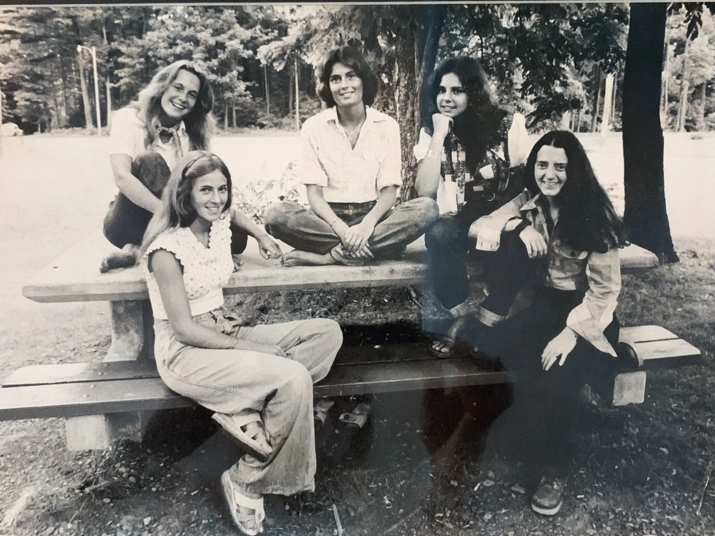 The Girls on the Picnic Table