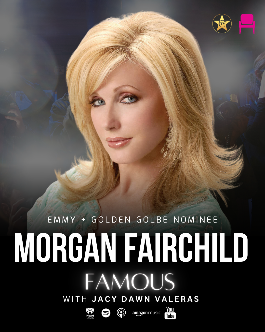 Pink Chair Storytellers Exclusive With Jacy Dawn Valeras and Morgan Fairchild