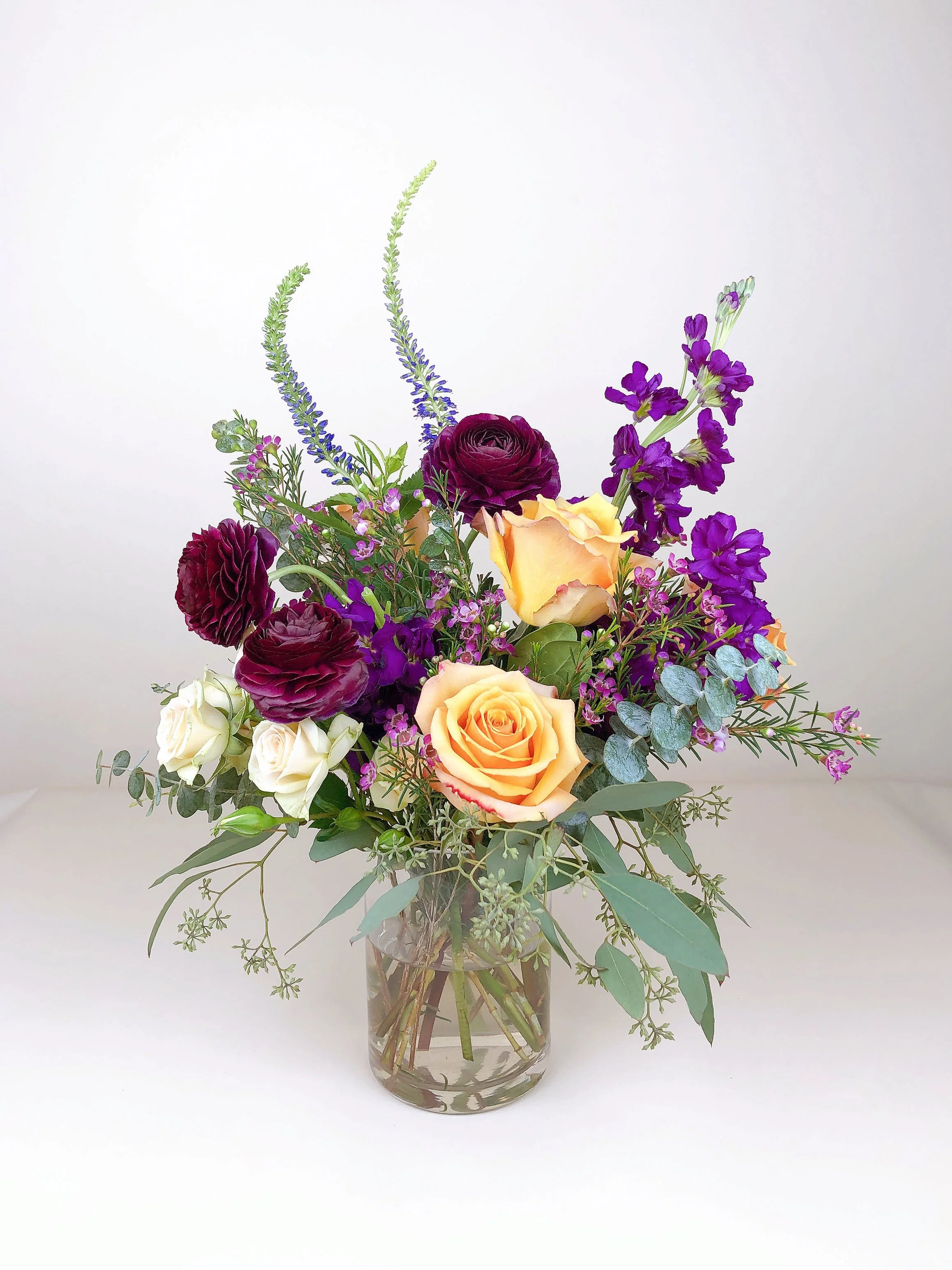 Plum and Peach Arrangement