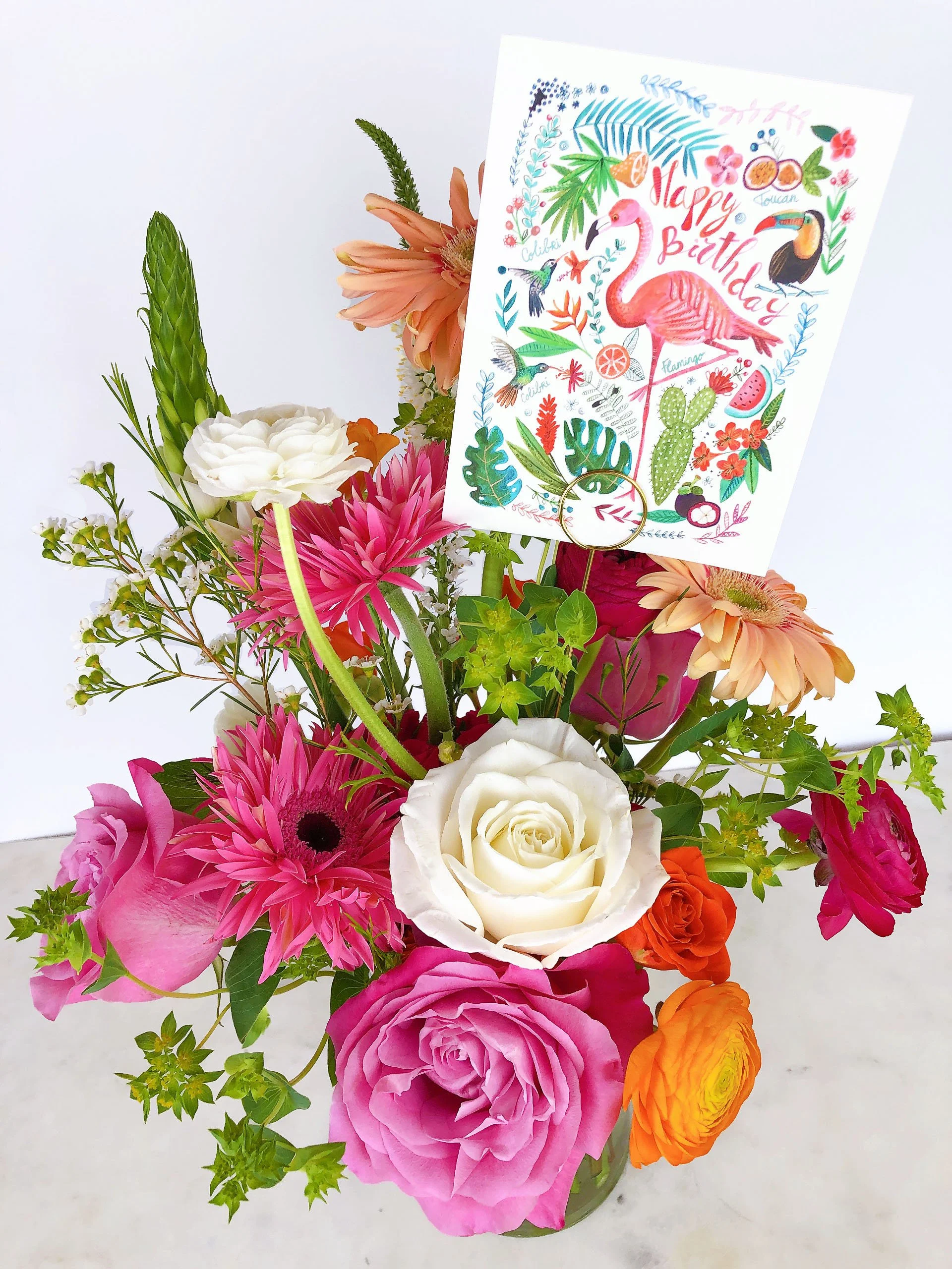 Tropics Birthday Arrangement $60