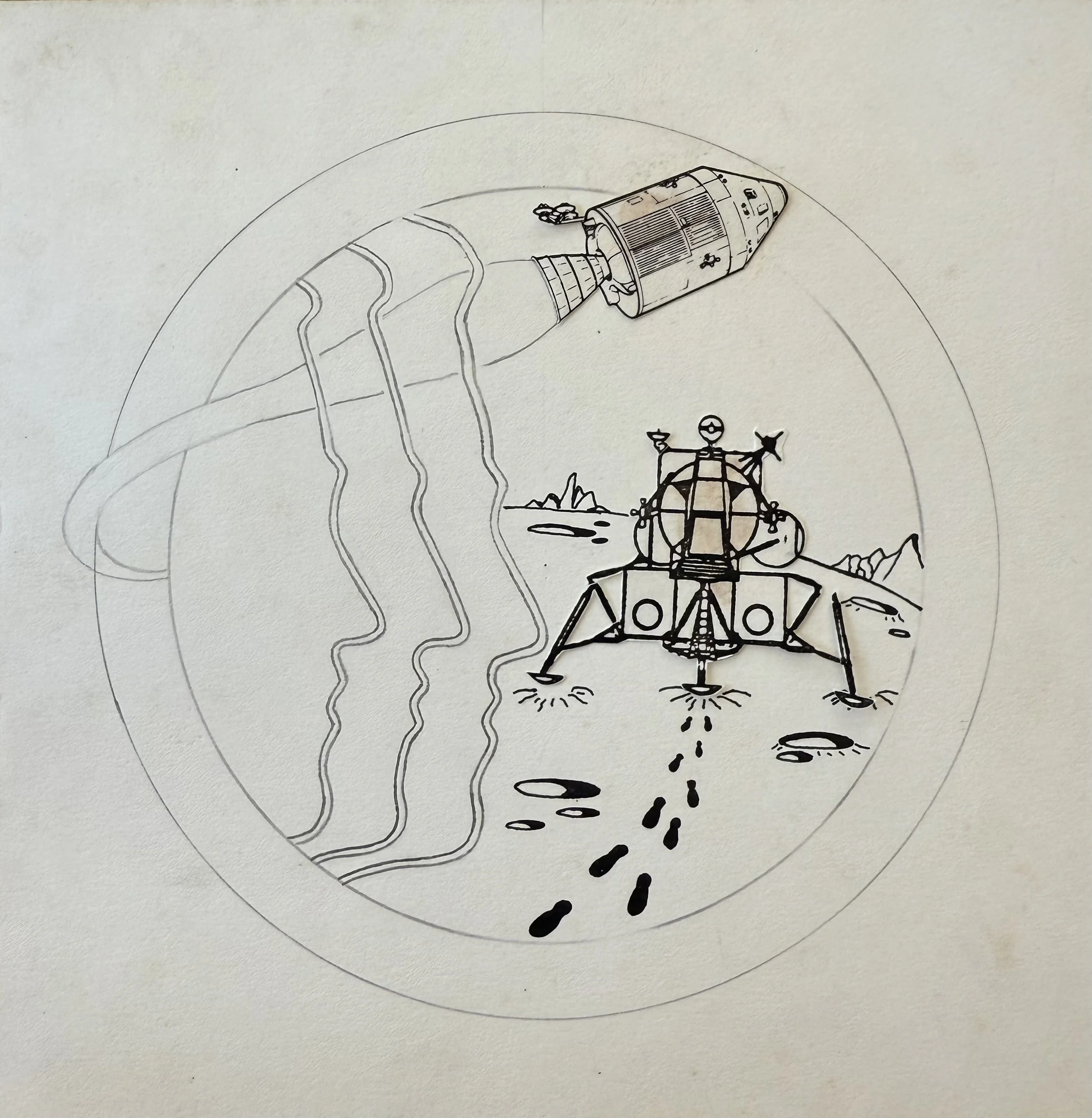 Apollo 12 Mission Patch Design Mockup Board