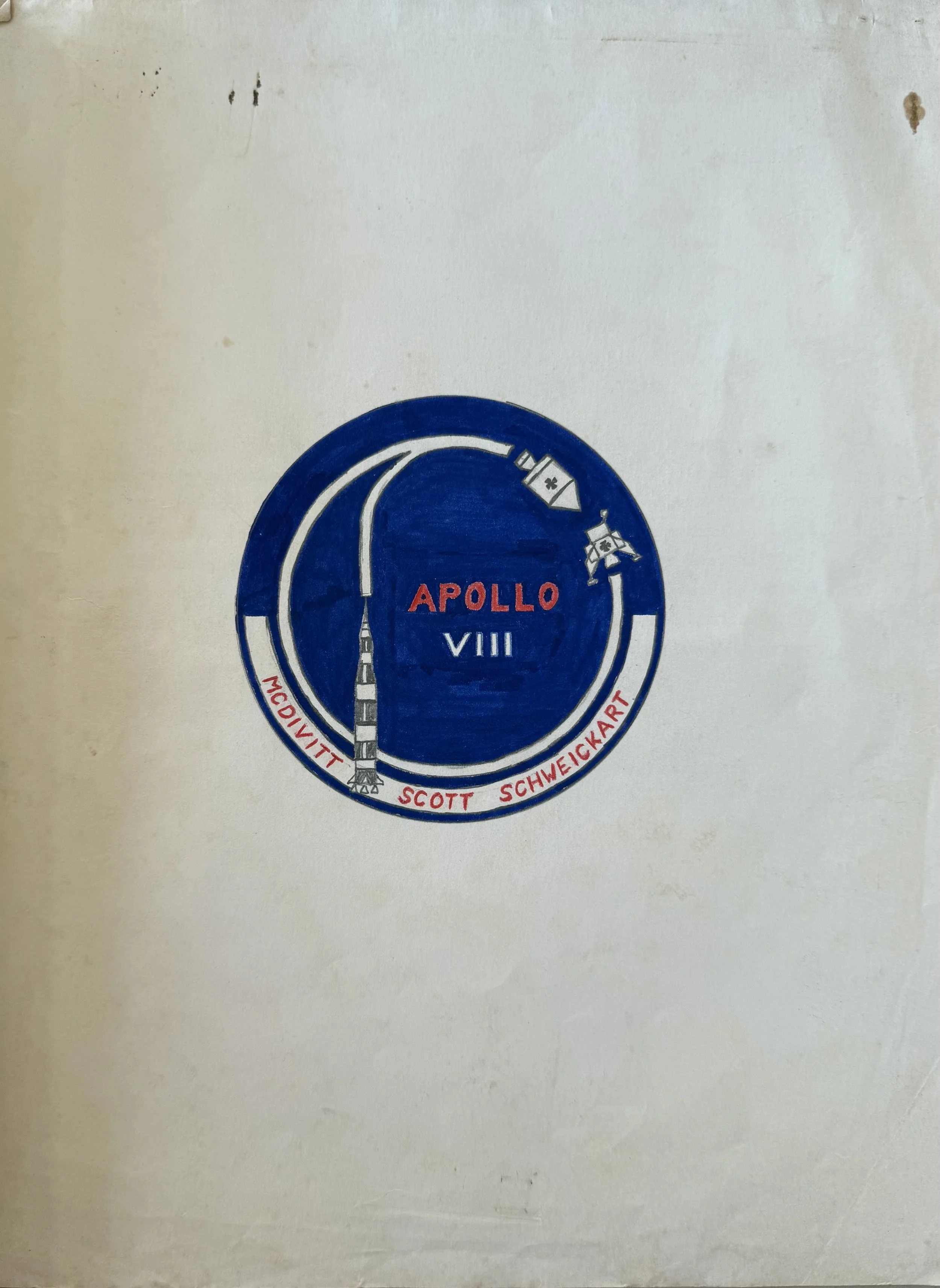 Original Apollo 8 Mission Patch Design