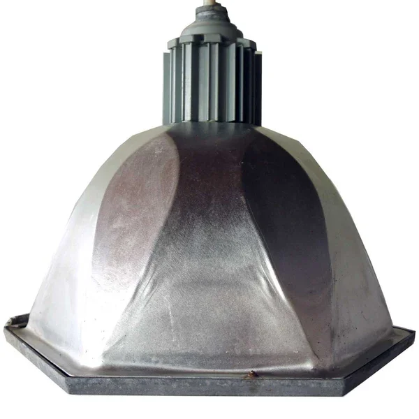 Vintage American Industrial Aluminum Six-Sided Hanging Pendant Light