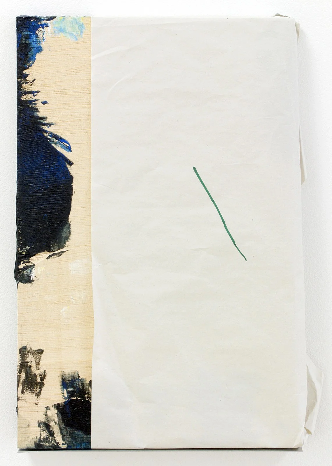 Untitled, 2012, acrylic on wood, ink on paper, 39 x 27 cm