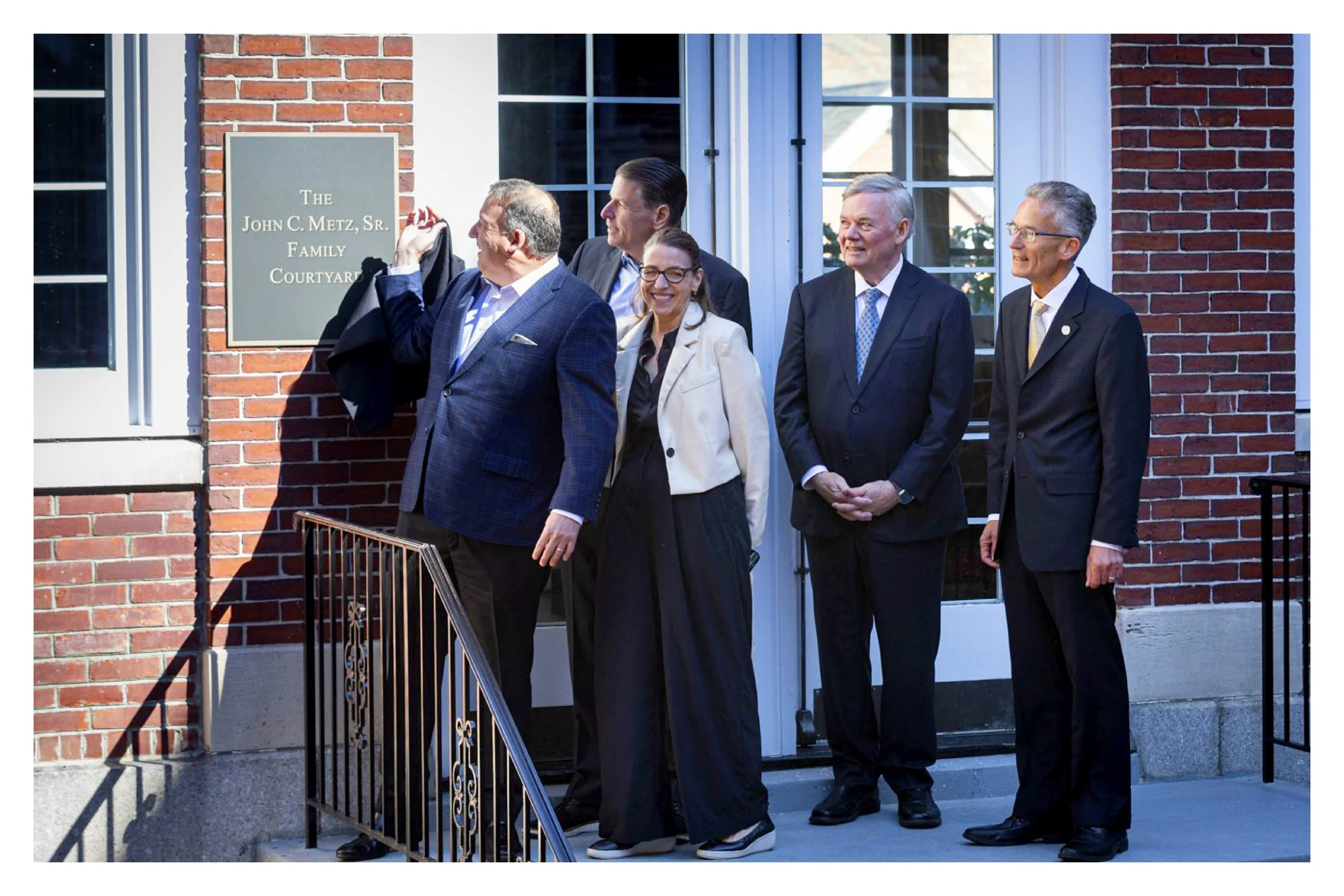 The Dedication of John C. Metz, Sr. Courtyard