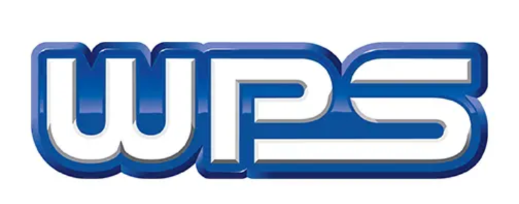 WPS logo with white text on a blue background