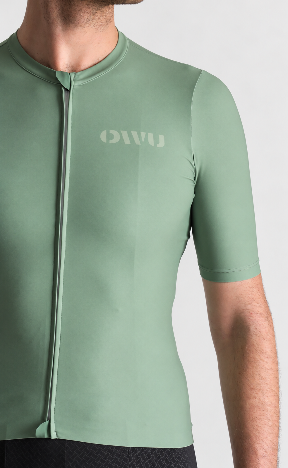 Sage Green Cycling Jersey Studio Portrait.png