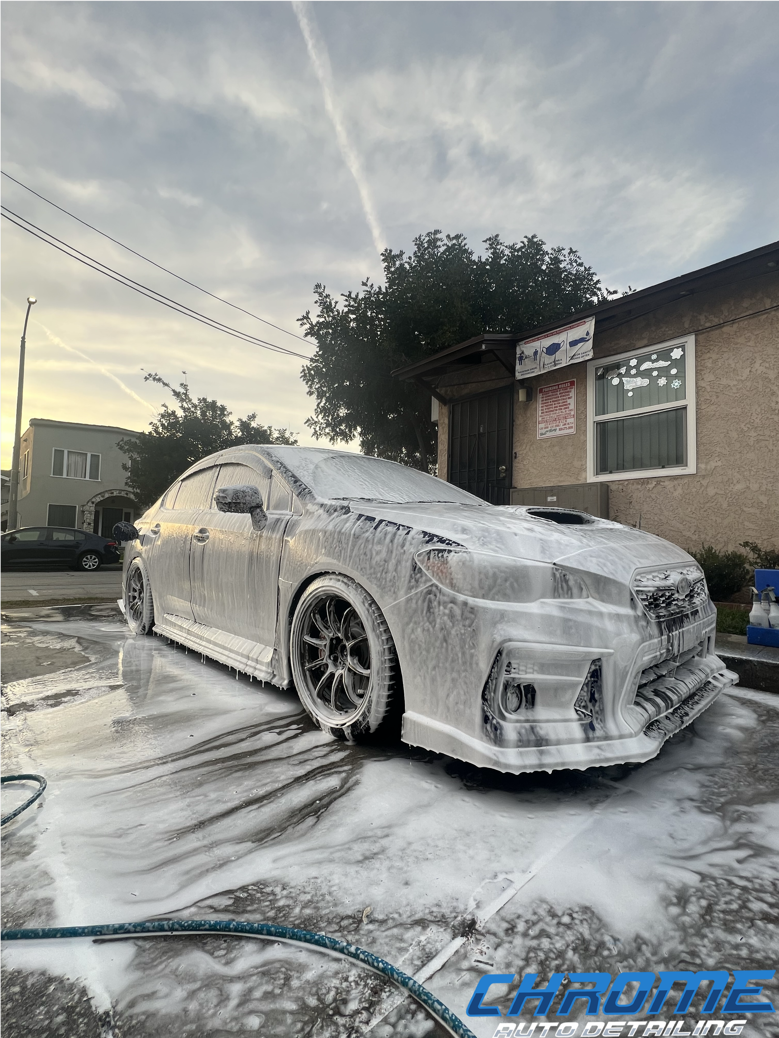 Subaru WRX A glossy WRX that received a premium wash and is on a biweekly maintenance plan now to ensure it stays as clean as possible.