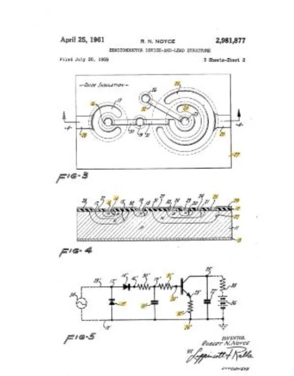 IC patent by Noyce
