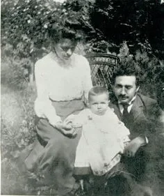 With Mileva and Baby Hans (1905)