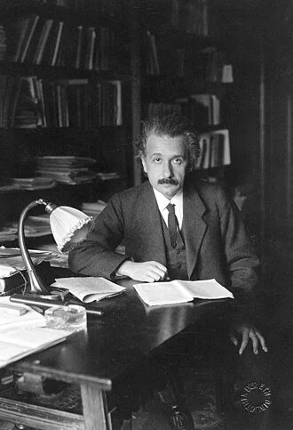 At his University of Berlin office (1920)