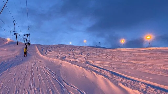 Kveldskjøring i Eikedalen