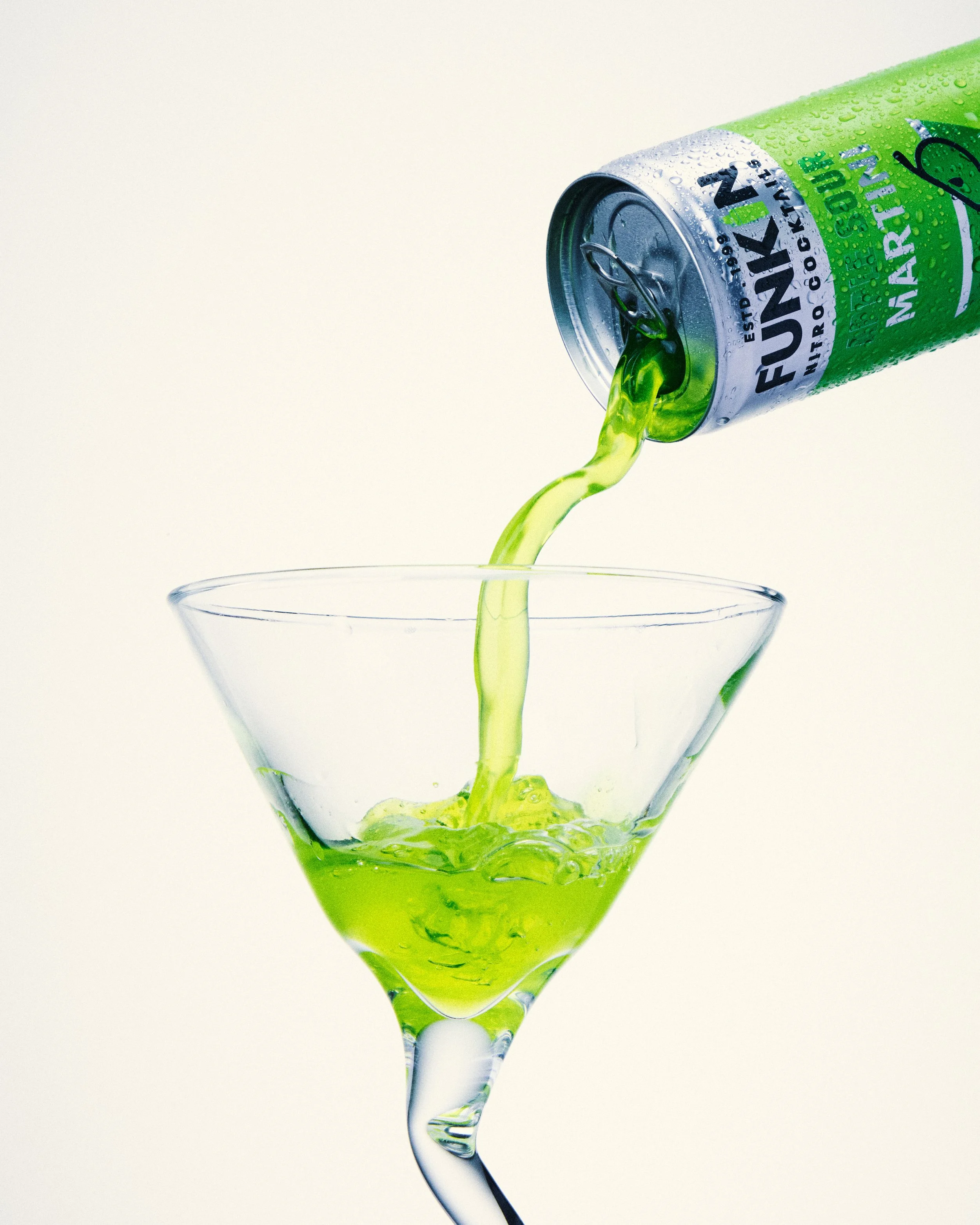 Commercial product photography for Funkin Cocktails
