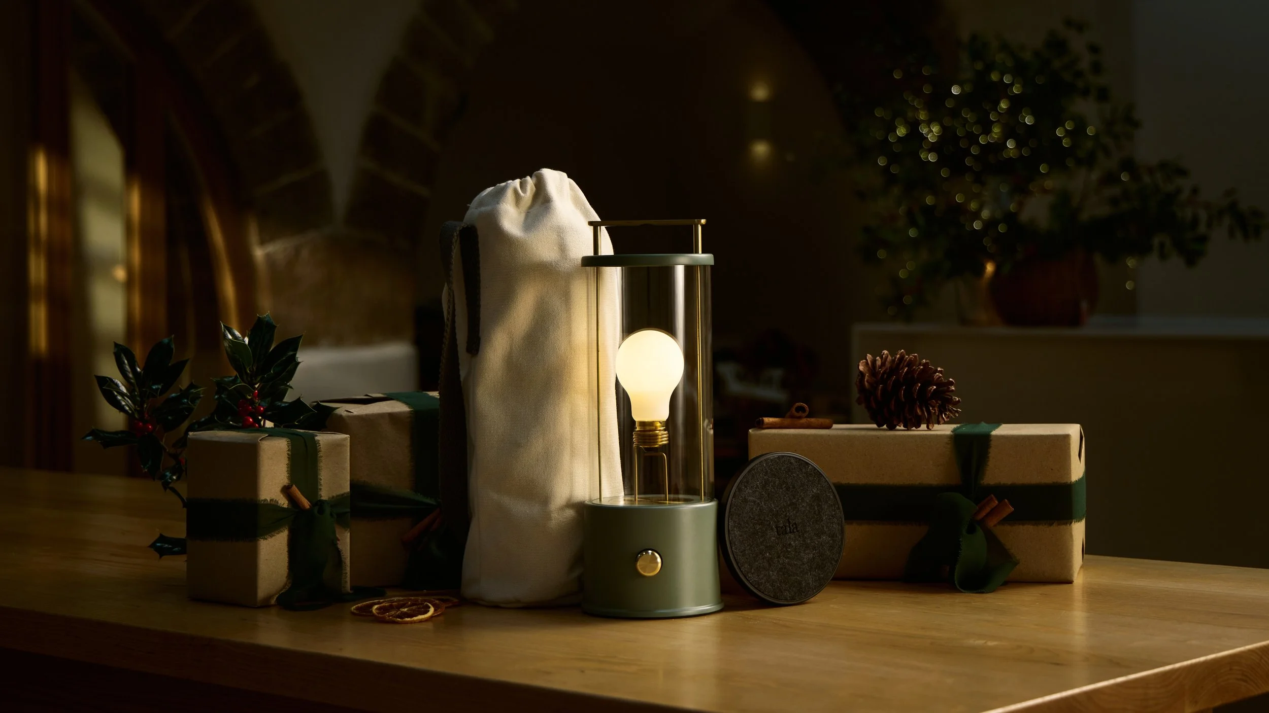 Seasonal brand photography for Tala lights