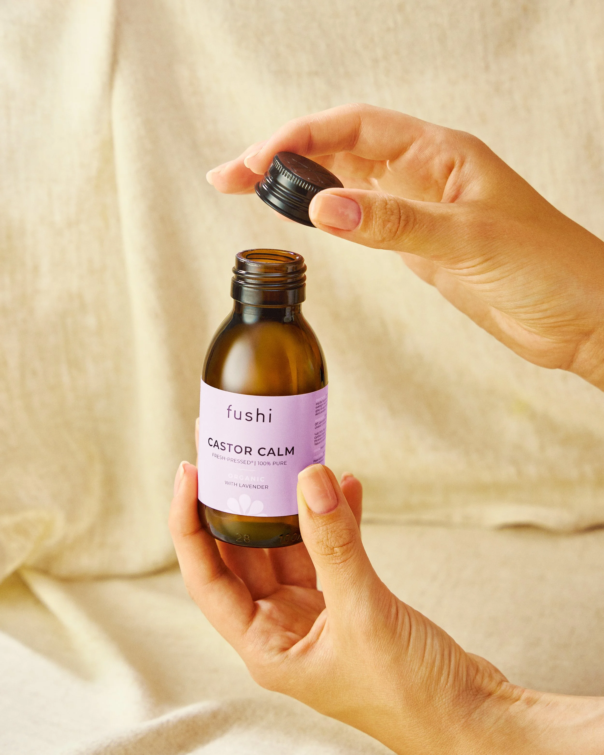 Wellness product photography for Fushi Wellbeing shot in London