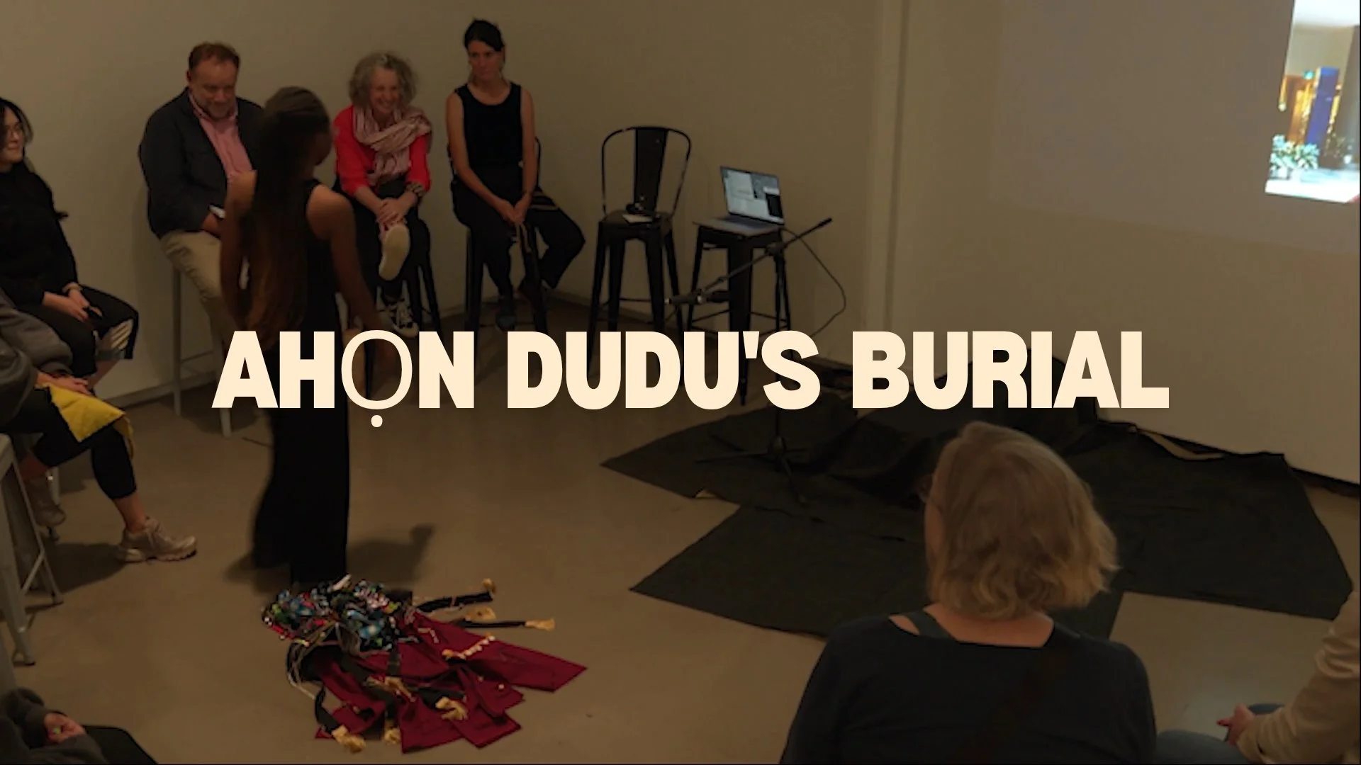 2023 (September): Ahọn Dudu’s Burial. Forum 4: Reflexive Research- Embodied Practices by Material Matters Lab of Emily Carr Art & Design University. Panel discussion & performance at Vancouver Art Gallery.