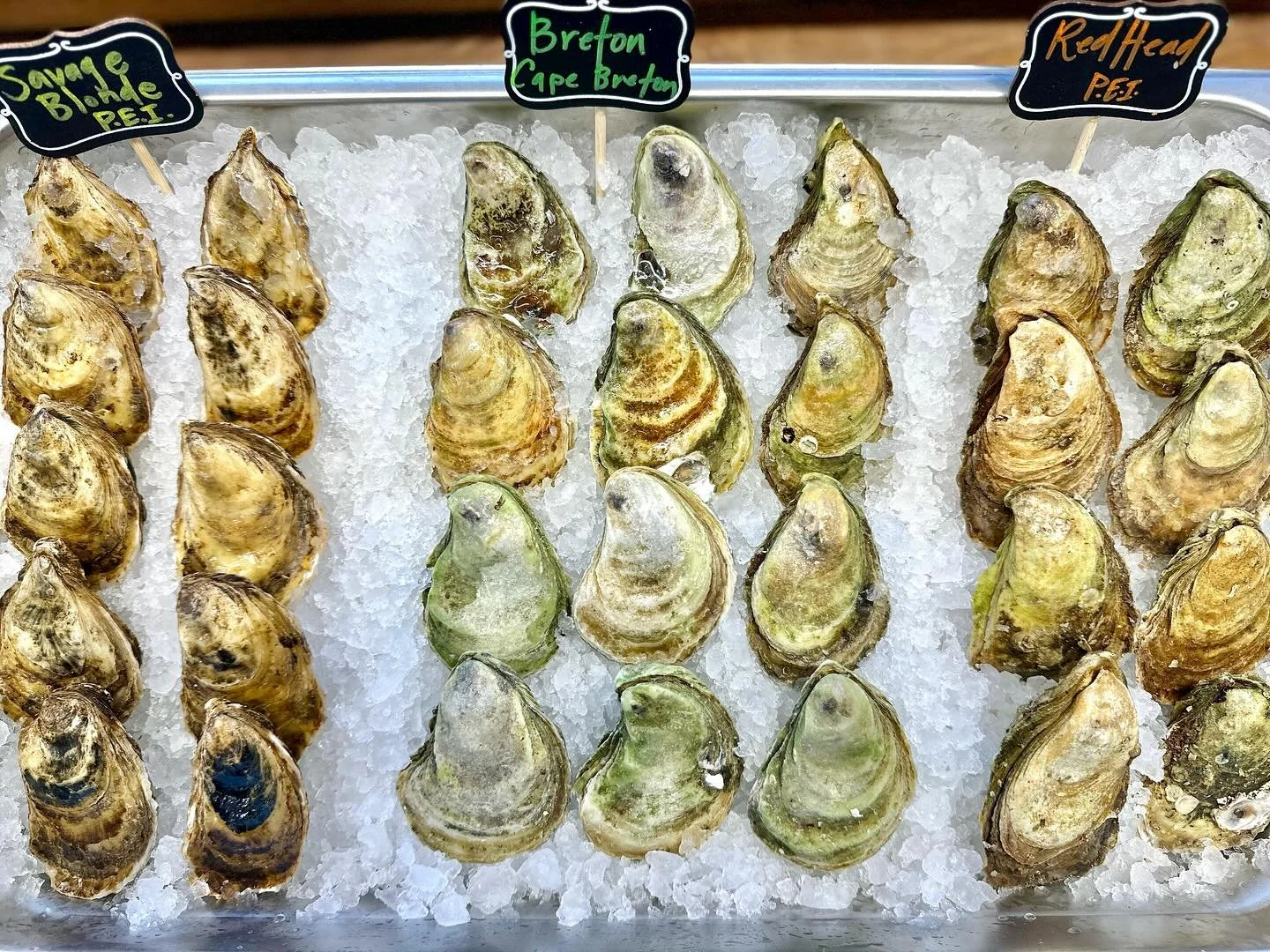 It&rsquo;s a bad day .. to be an oyster 😉 
Come visit us at @islandfolkcider 

#oysters #bretonoysters #seafoodtruck #oysterbar #mobileoysterbar #oystersnovascotia #capebretonfoodtruck #peioysters #capebretonseafood