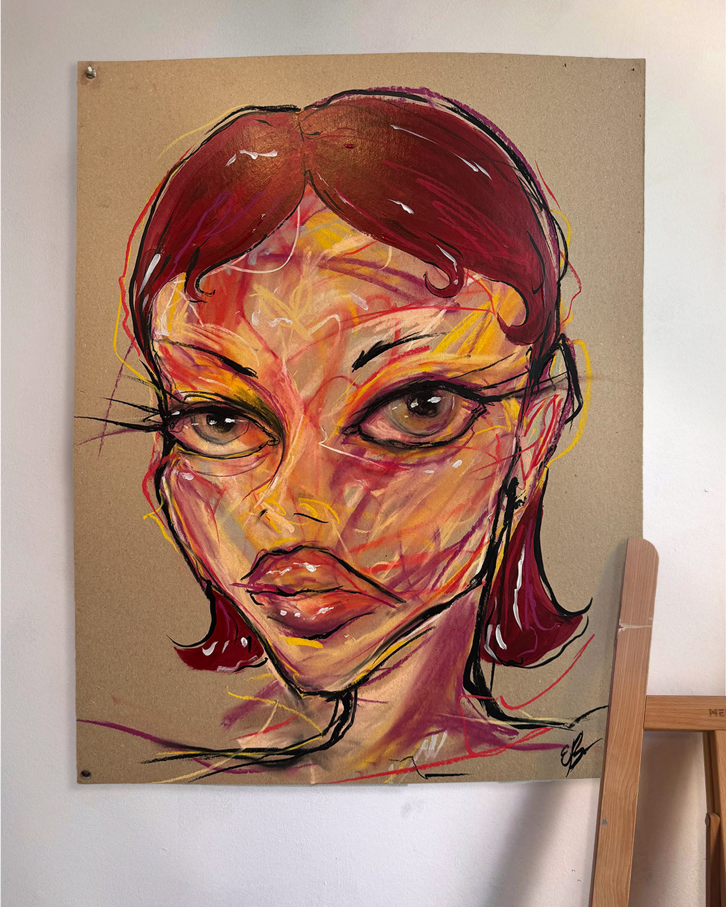 Portrait 1/3 | 22 x 30 Mixed Media on Poster Board