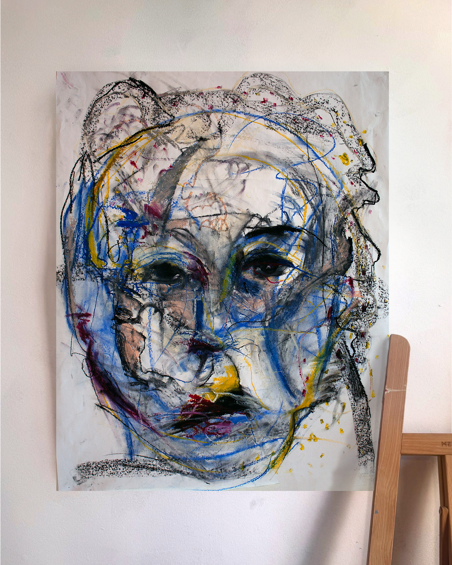 Feeling Blue | 24 x 30 Mixed Media on Paper