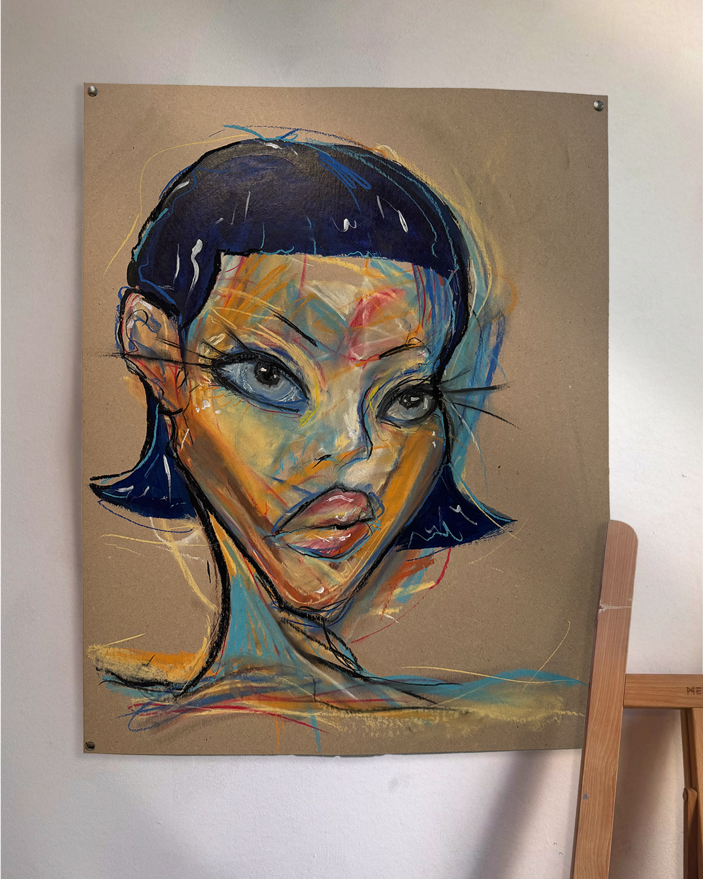 Portrait 2/3 | 22 x 30 Mixed Media on Poster Board