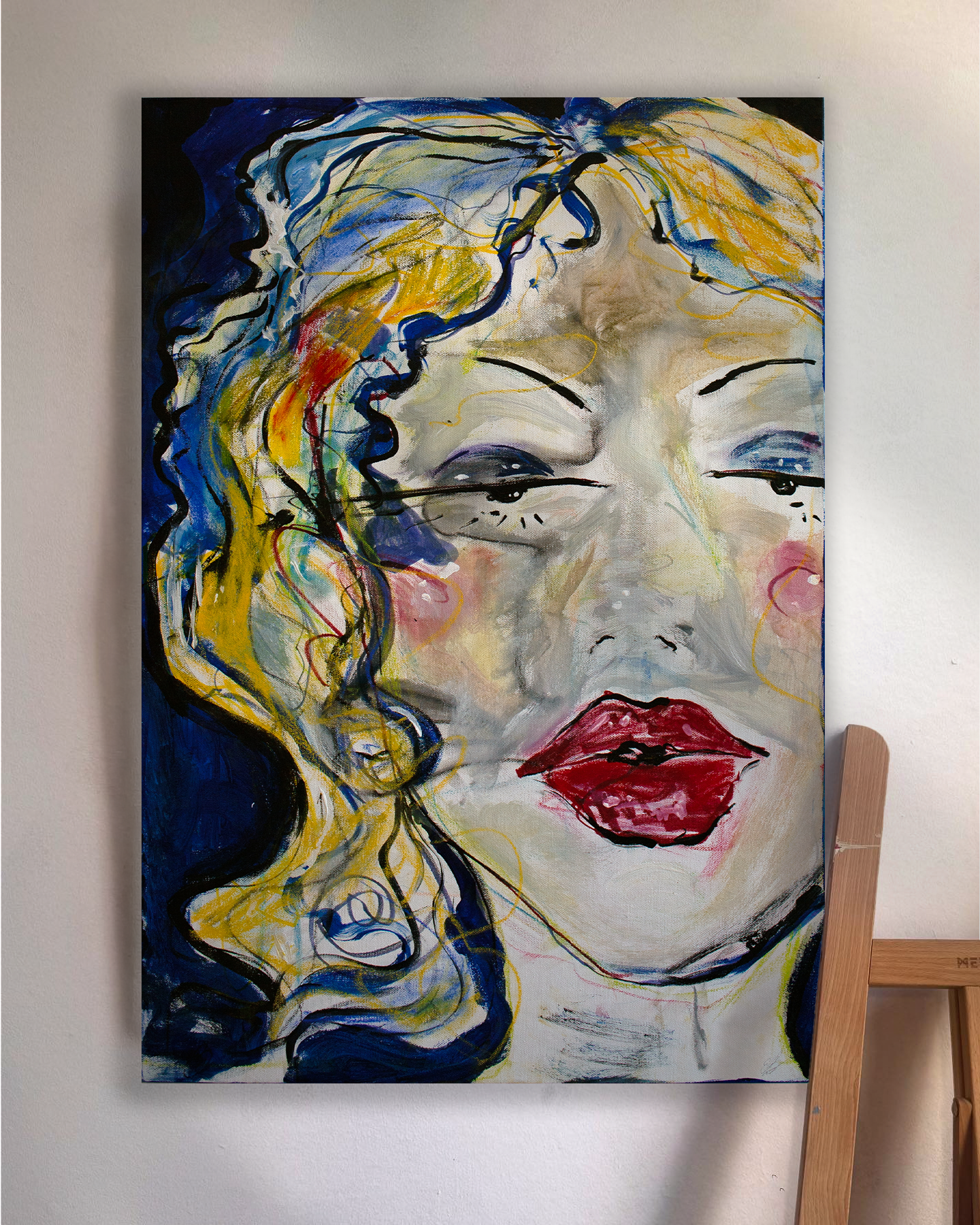 The Blonde | 20 x 30 Mixed Media on Canvas