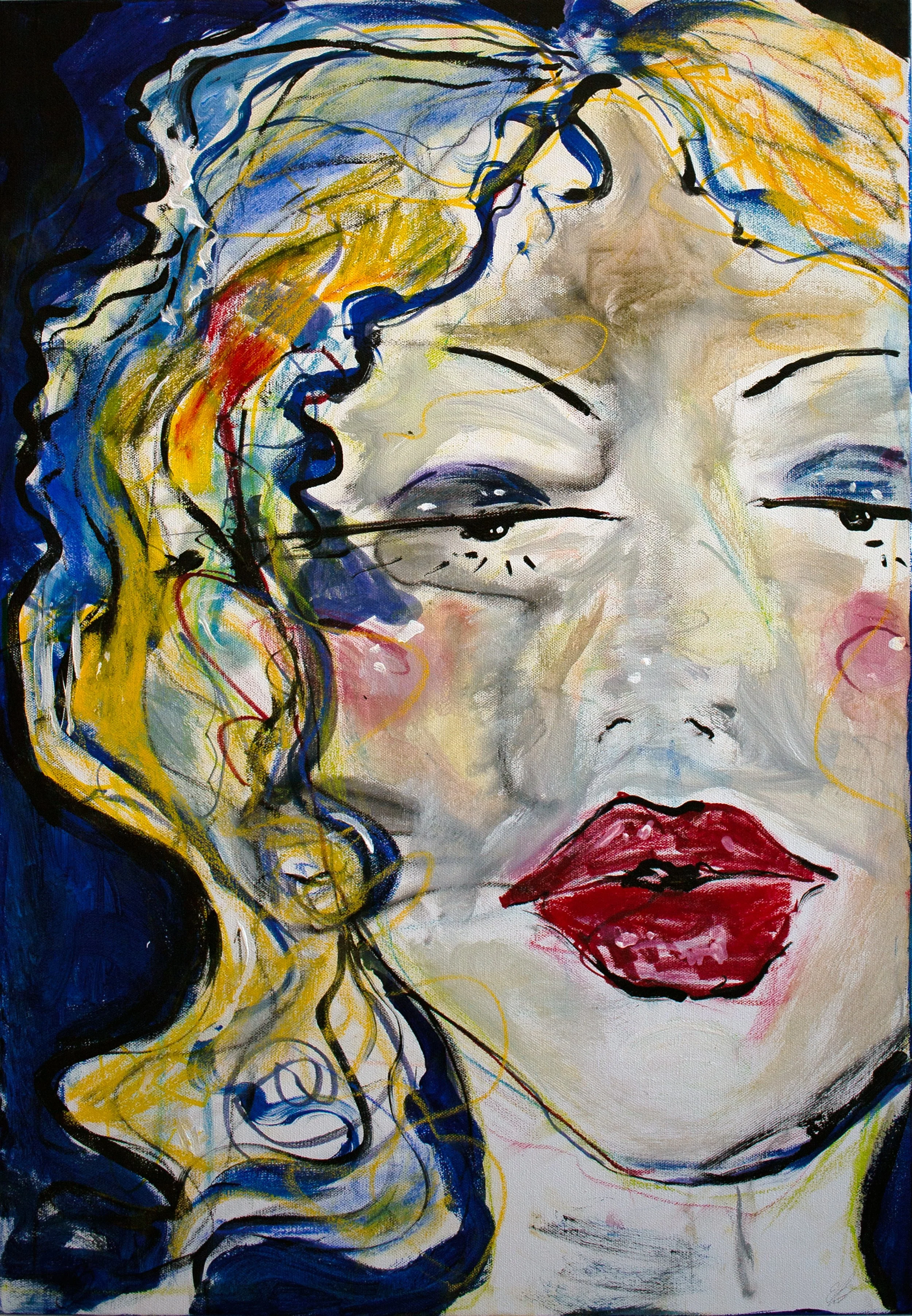 The Blonde | 20 x 30 Mixed Media on Canvas