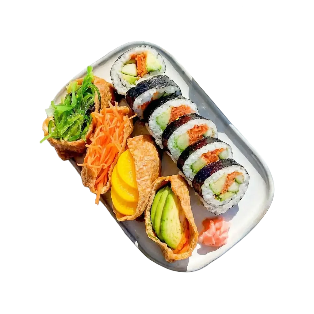 Assorted sushi rolls for the Modern Vending Machines.