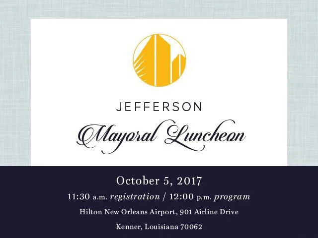 Jefferson Chamber to Host Mayoral Luncheon on October 5