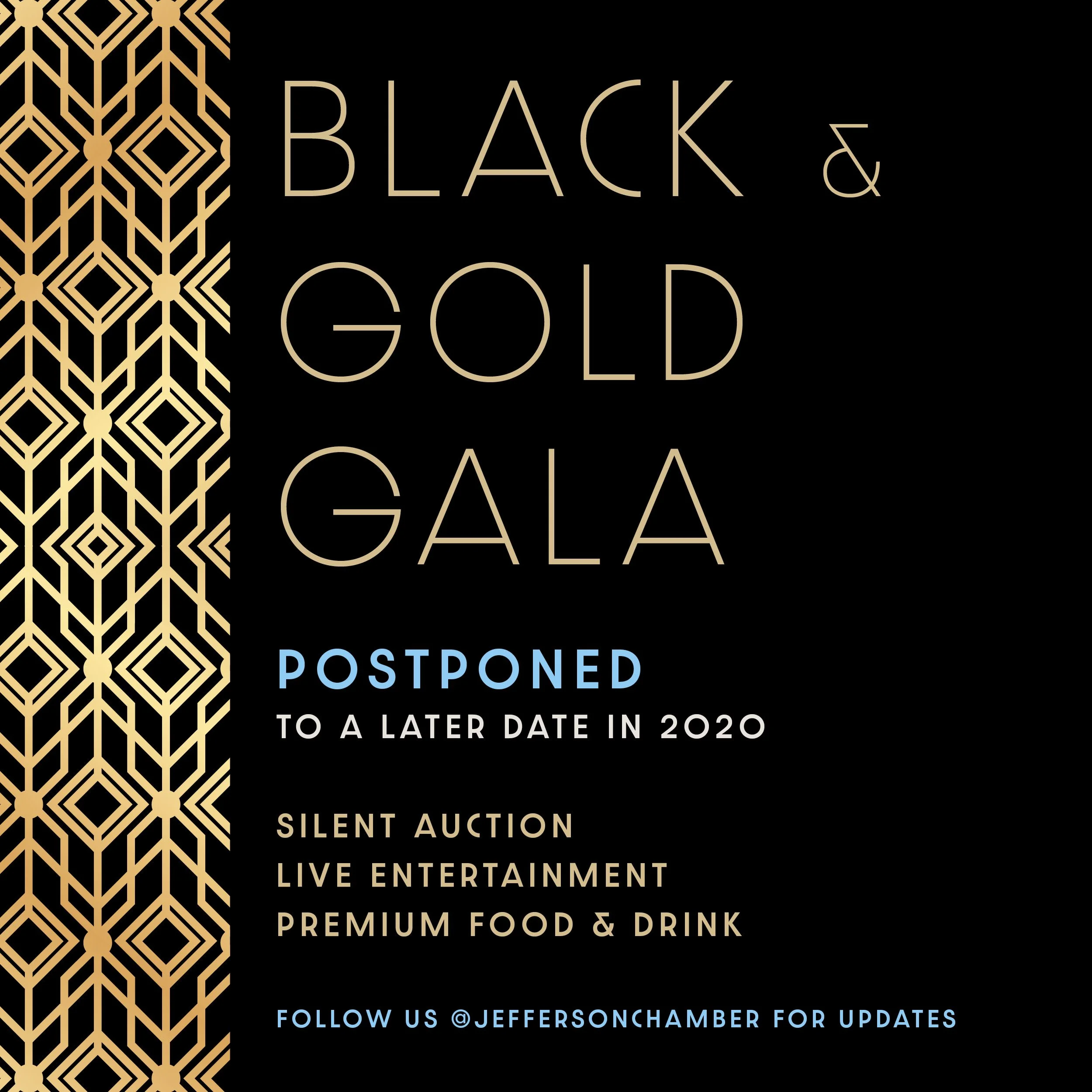 Jefferson Chamber's Black & Gold Gala POSTPONED
