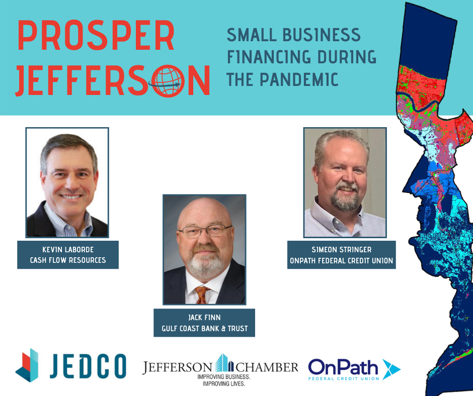 JEDCO, Jefferson Chamber to Host Webinar on Small Business Financing