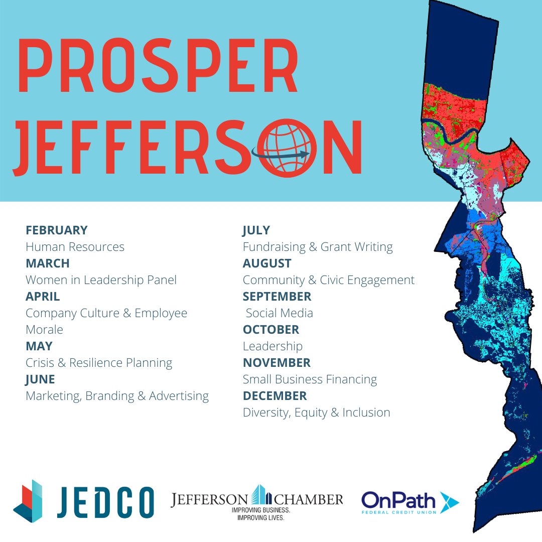 JEDCO, Jefferson Chamber announce 2021 Prosper Jefferson seminar series lineup