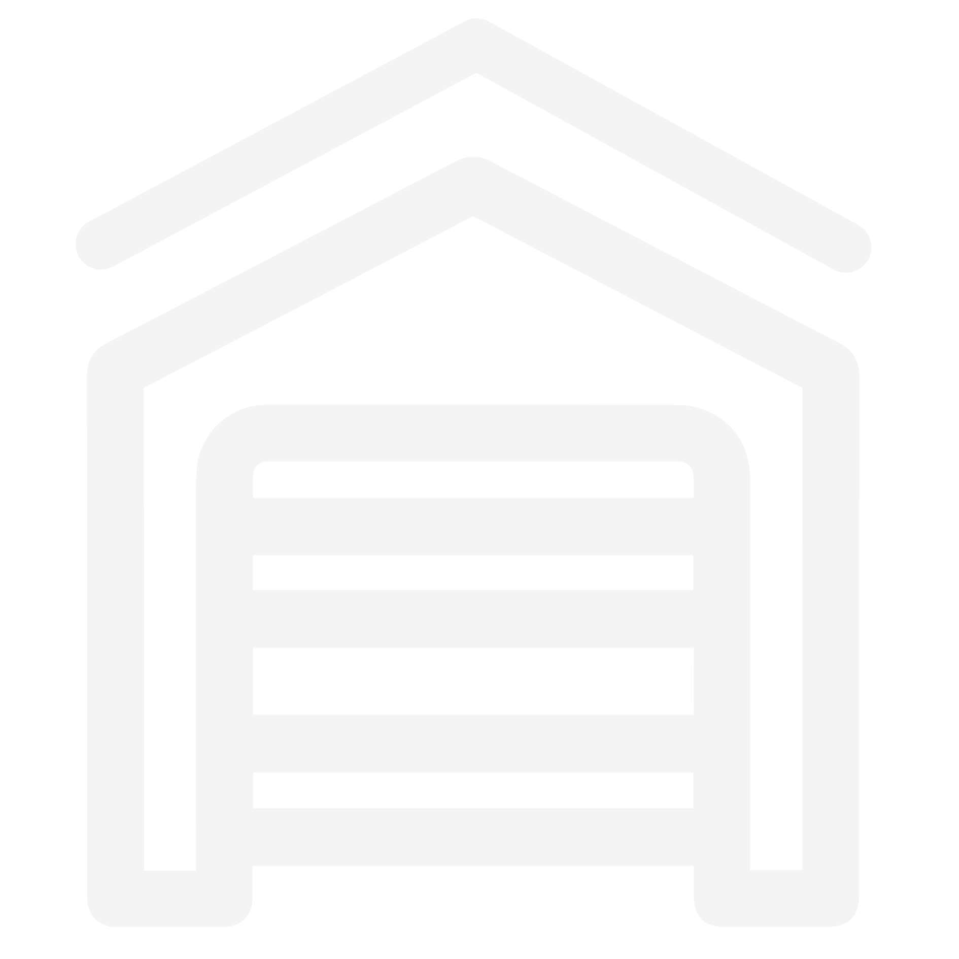 Faint gray outline of a garage icon used as a subtle background graphic