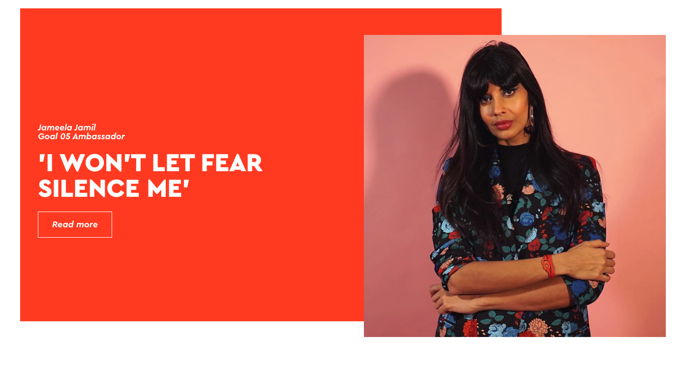 Jameela Jamil, Actor, founder, activist
