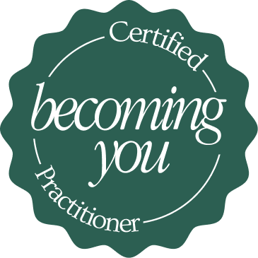 green seal for the becoming you certified practitioner badge