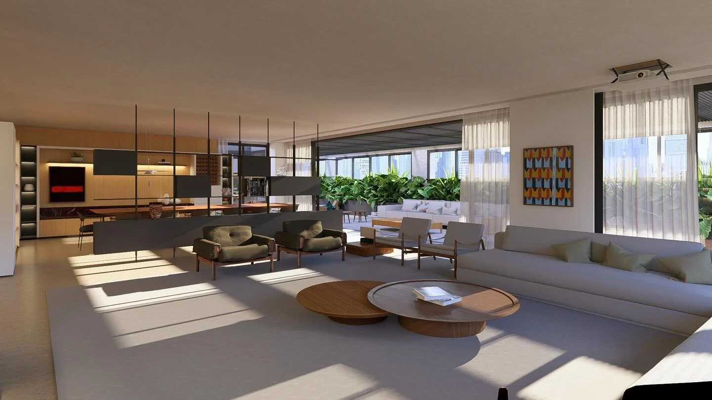 APTO VLNC | Projeto de Interiores, localizado na Vila Nova Concei&ccedil;&atilde;o. Interven&ccedil;&atilde;o foi realizada na escolha de mobili&aacute;rio e Materiais que dessem mais conforto e aconchego ao ambiente. #arquitetura #projeto #interiore