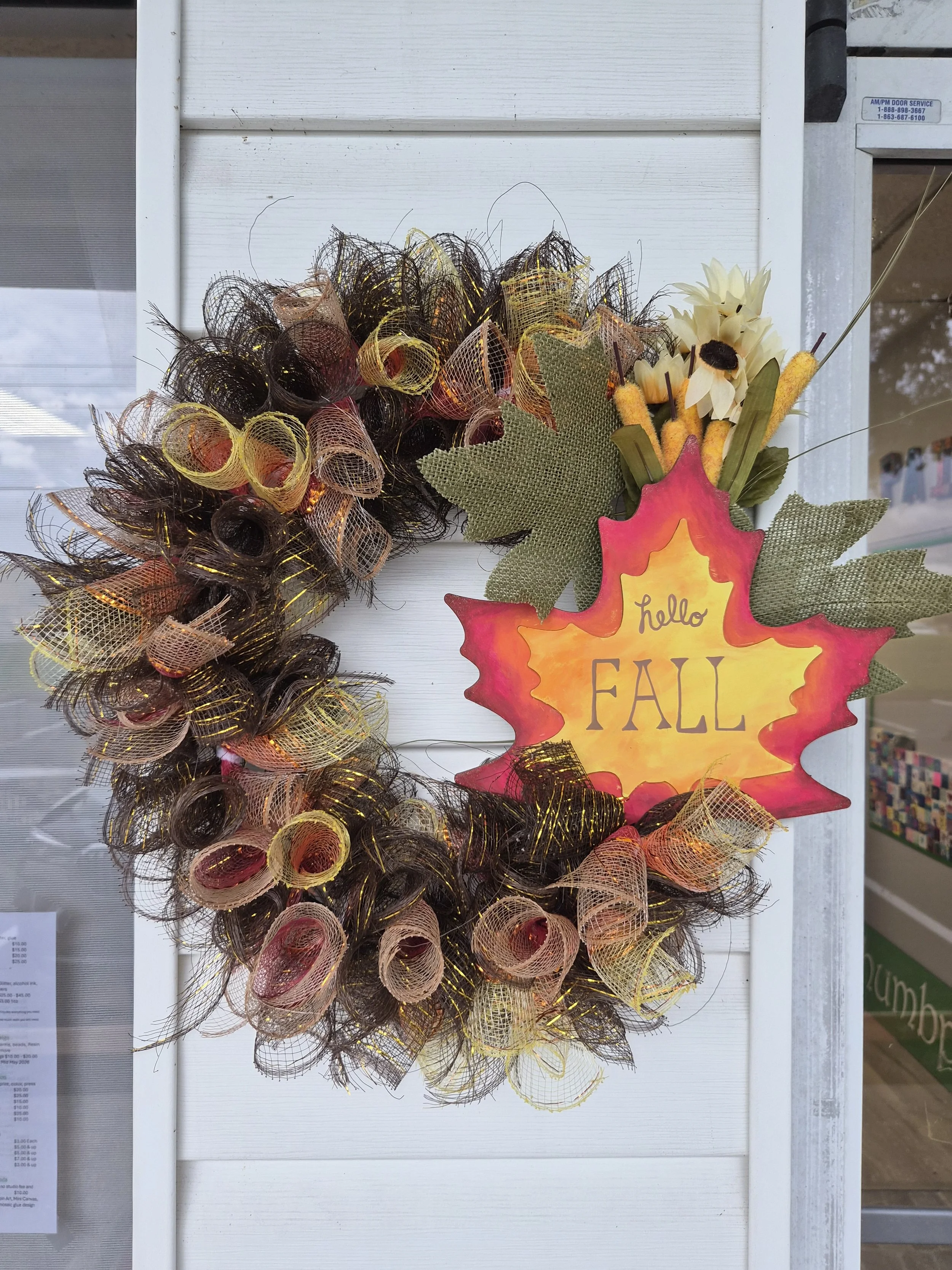 Fall / Halloween Wreath making 9/26 9am