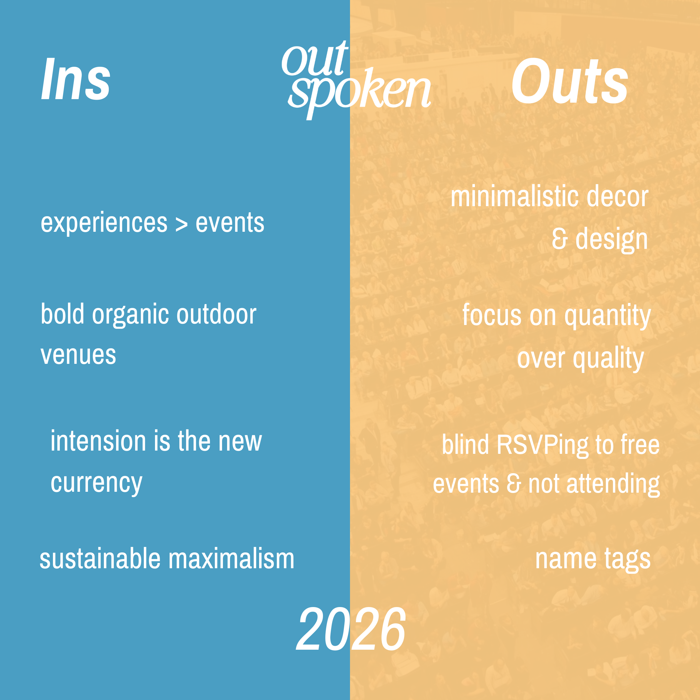 The 2026 Playbook of Events, Experiences and How We Socialize