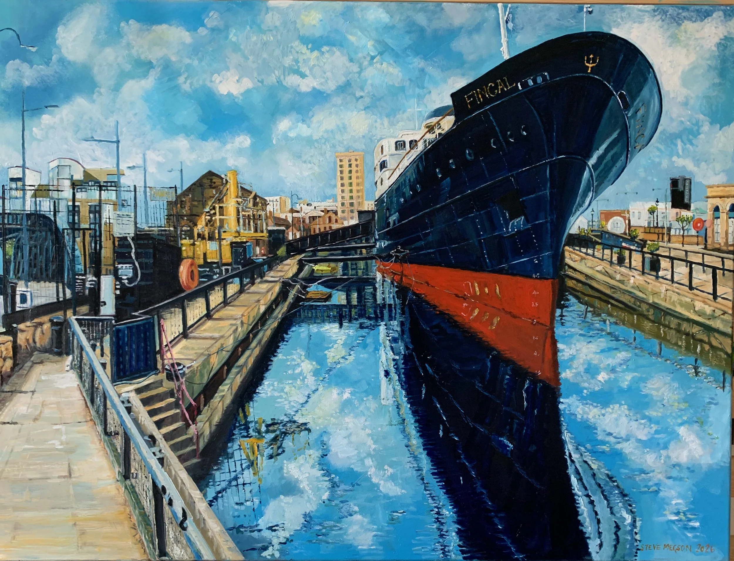 Steve Megson - United Kingdom - "The Fingal' Leith. Oil on Canvas 120x90cm