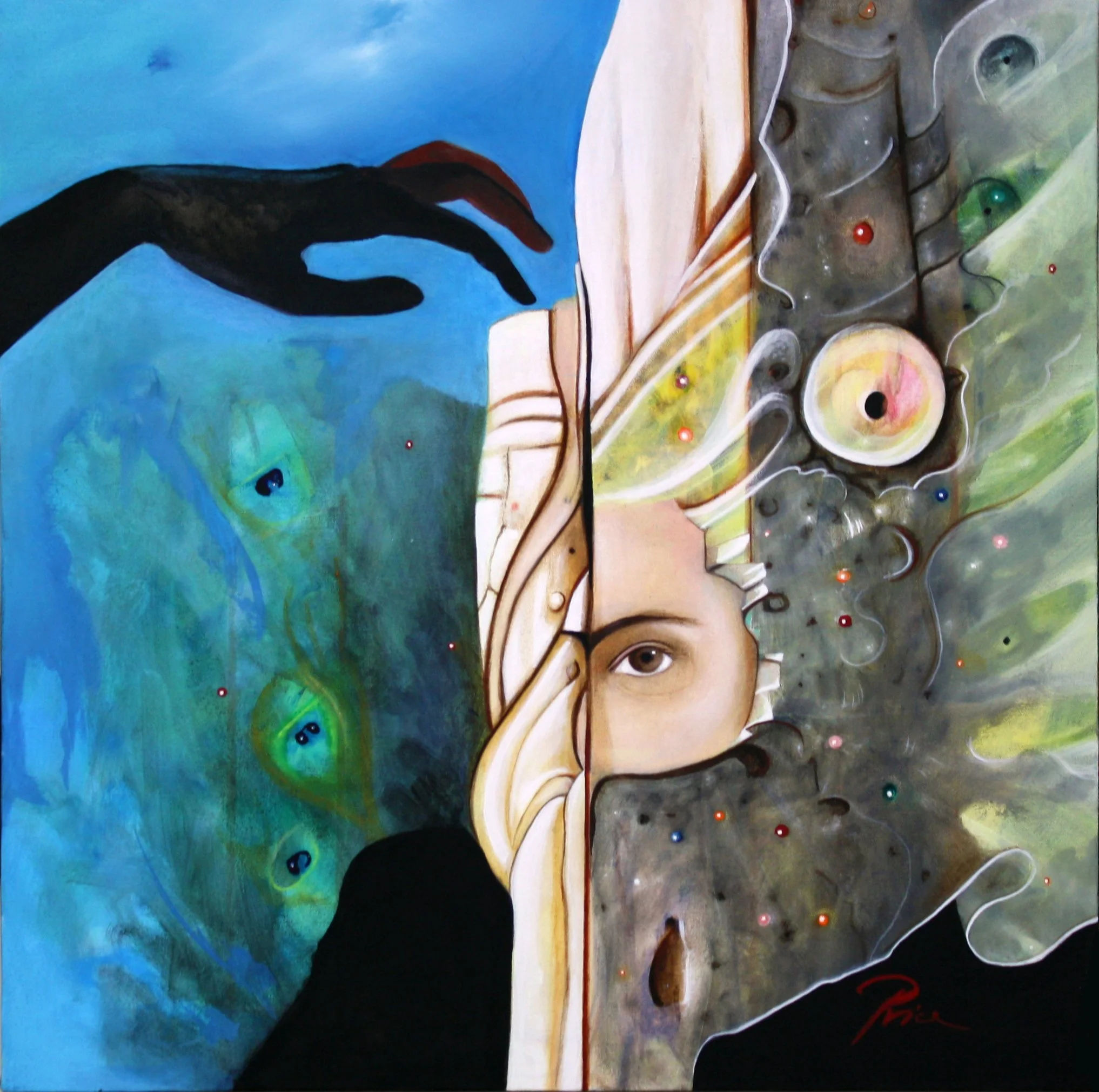 Rodica Alecsandra Petrescu - United States - "Love Letters", oil on canvas, 2013