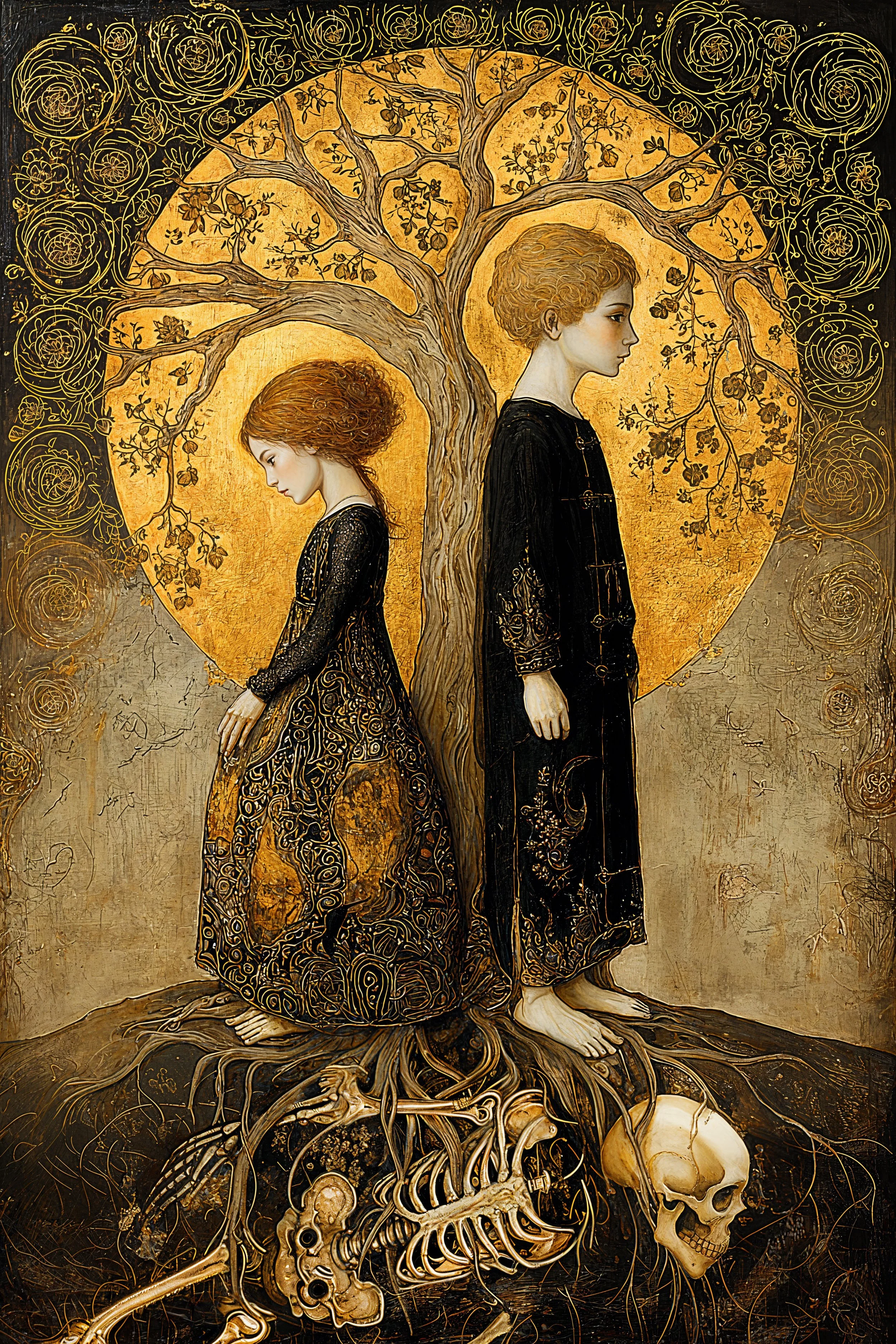 Sergei Kozintcev - Russia - "Root and Crown, 2025 — AI-assisted digital artwork"