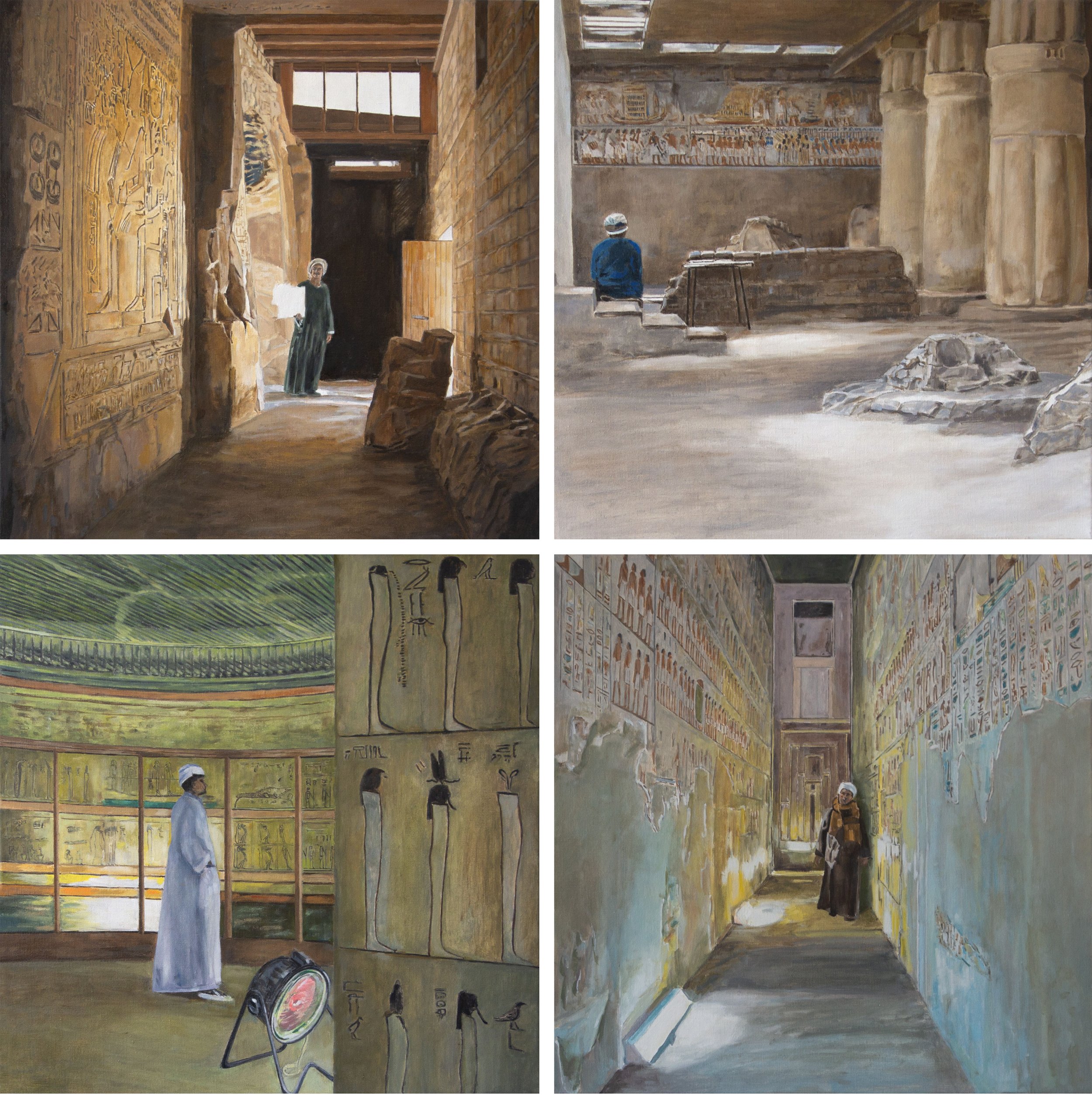 Louis I van der Linden - The Netherlands - "tombs (four-panel-painting)"