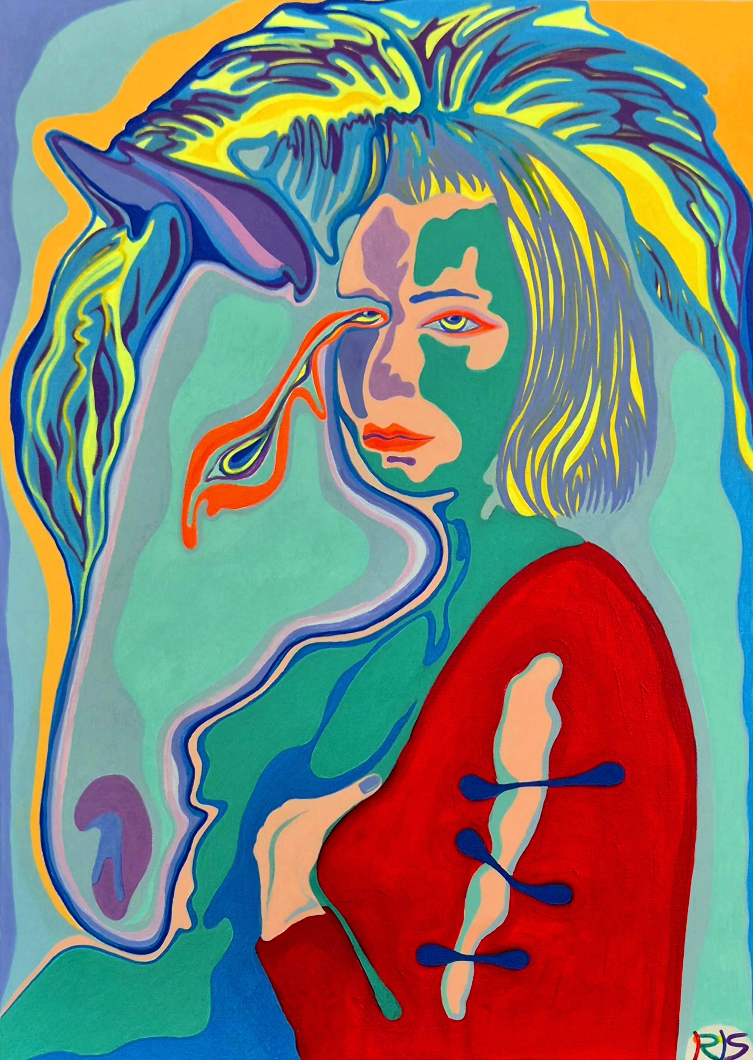 Carmen Rieger - Austria - "BEST FRIENDS, acrylic on canvas,70x50cm, 2026"